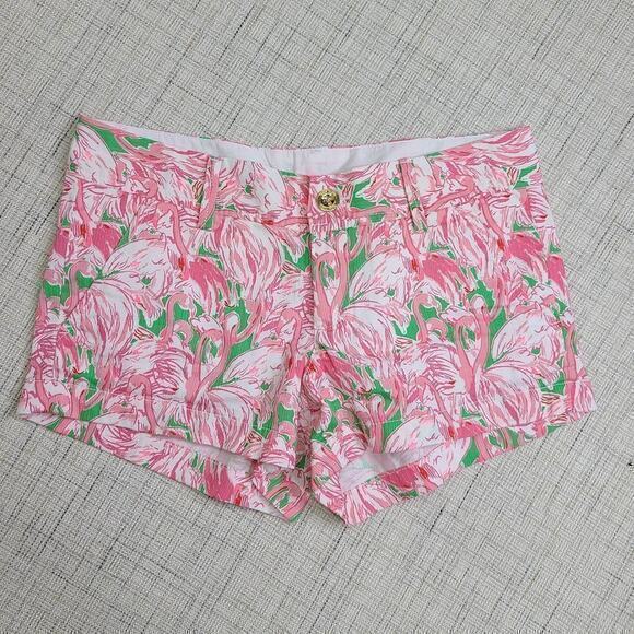 Lilly Pulitzer Pants - Lilly Pulitzer Pink Colony Callahan Shorts Size‎ 2